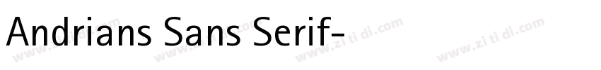 Andrians Sans Serif字体转换 Andrians Sans Serif字体转换